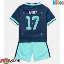 Camiseta Alemania Florian Wirtz #17 Visitante Equipación para niños Mundial 2026 manga corta (+ pantalones cortos)